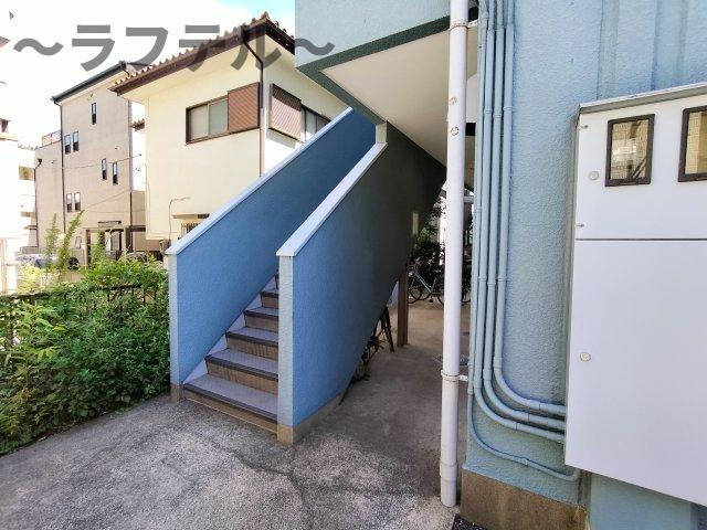 所沢市喜多町のアパートのエントランス