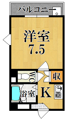 アイリスハイツ２号館の間取り
