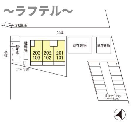 アルジェント藤沢の区画図