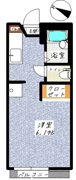 モノクロムMの間取り