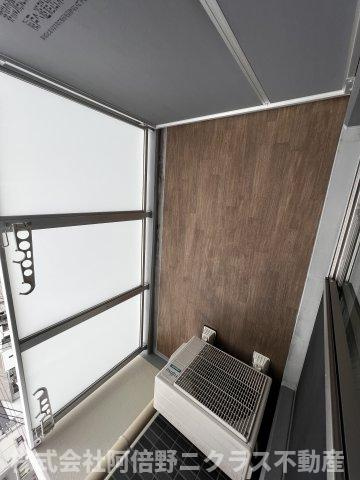 ラクラス阿倍野元町のバルコニー