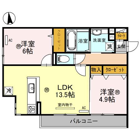 D-room 新今里の間取り