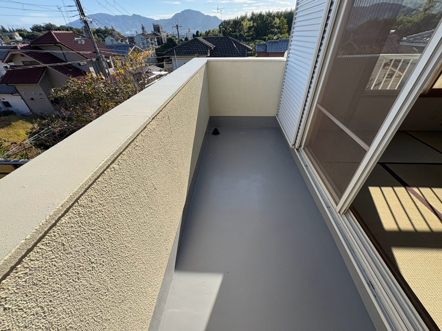 上牧町戸建のバルコニー