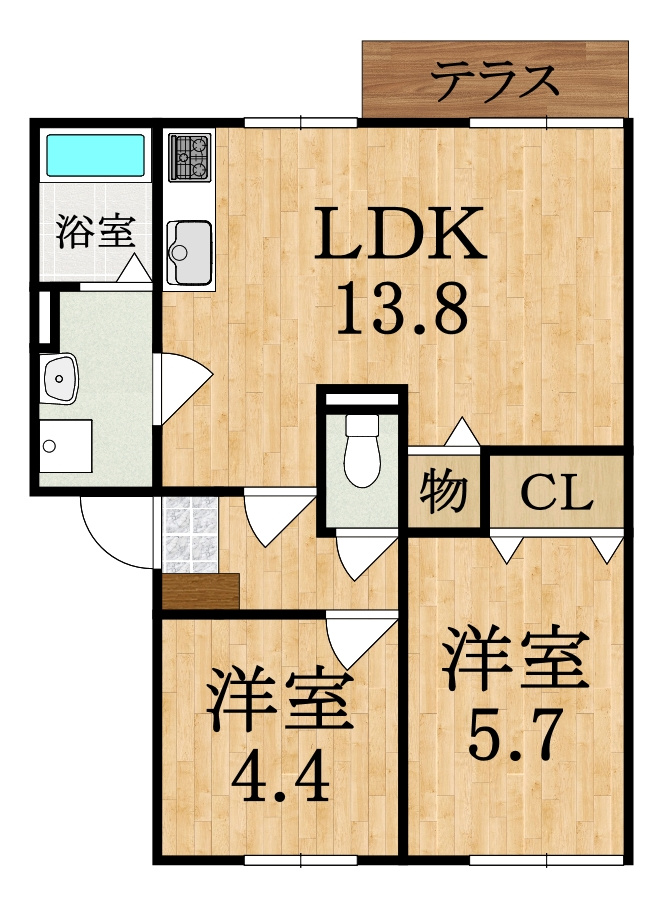 フローラル神宮東の間取り