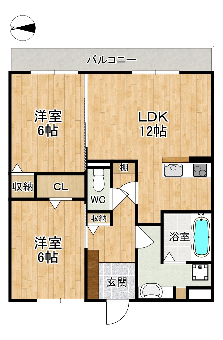 フローラル　メゾンの間取り
