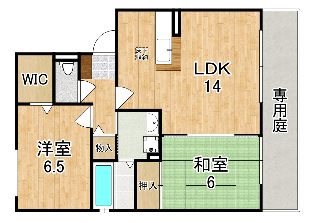 フェルティ２番館の間取り
