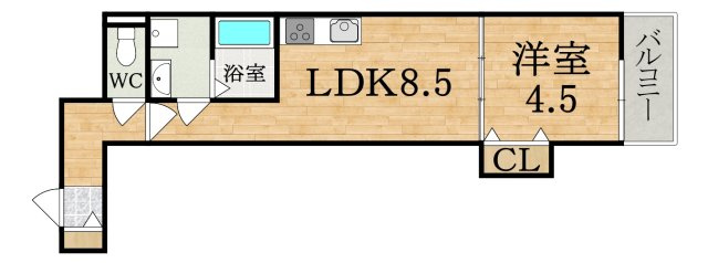 グランシエル王寺Ⅱの間取り