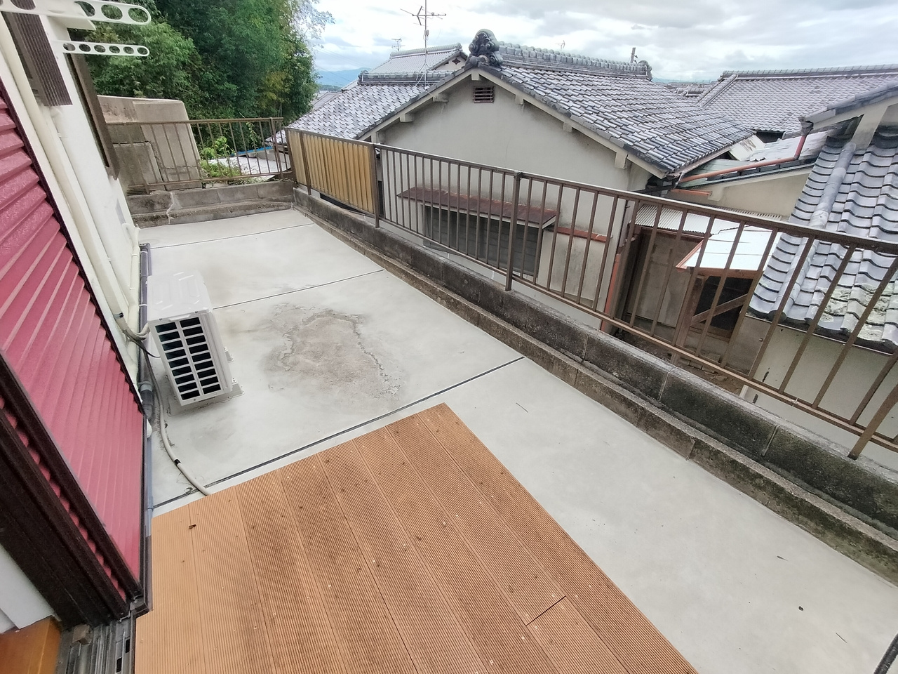 中山町一戸建のバルコニー