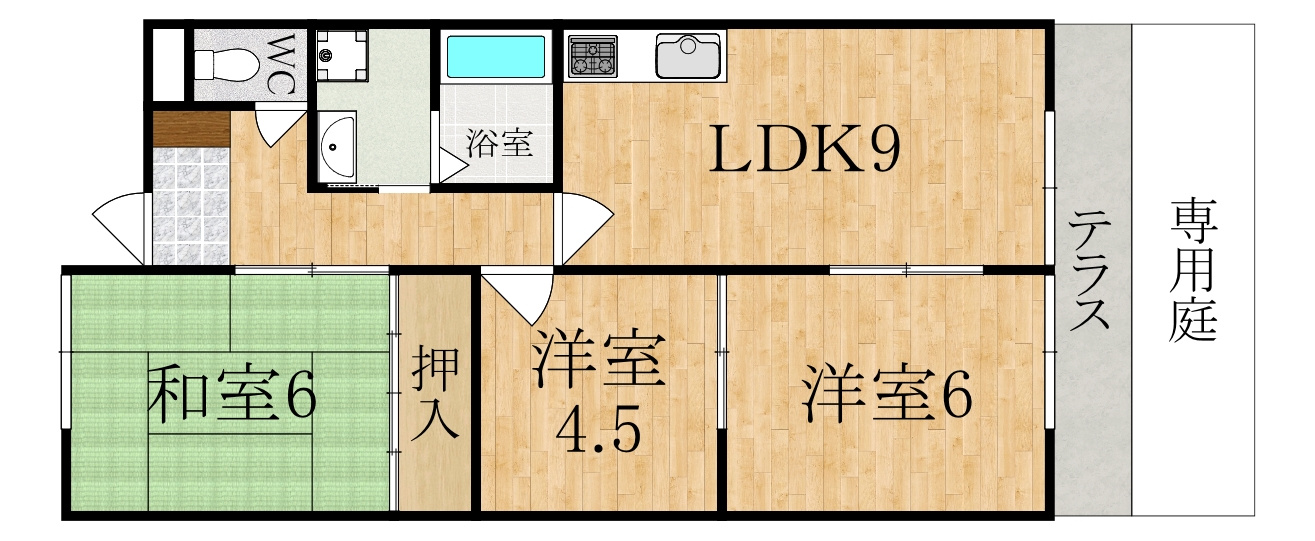 エスペランサ森川Ⅰの間取り