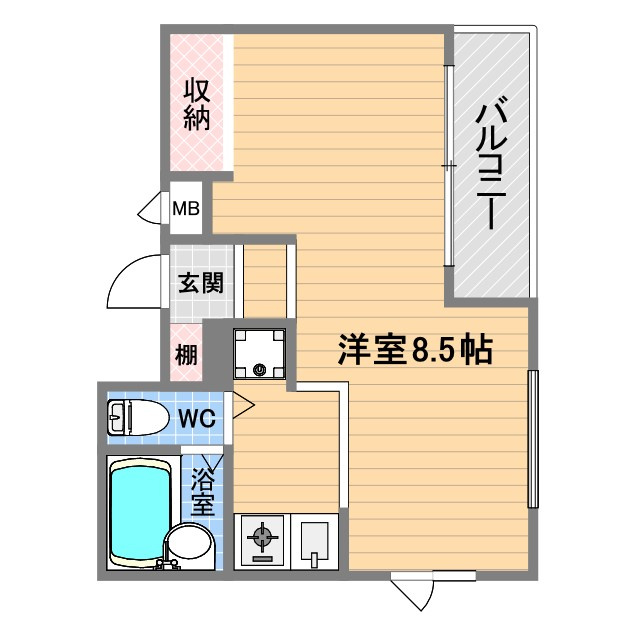 レジデンシア甲子園口の間取り