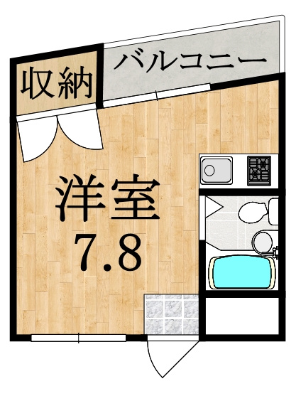 コーポ萩の間取り