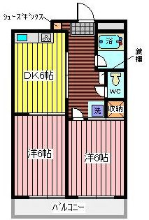 クレール・パレの間取り