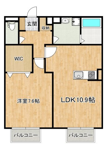 パセオ奈良の間取り