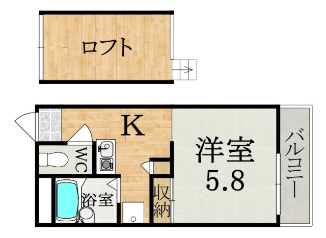 レオパレスハートピア１５の間取り|代表的な間取のため実際の間取とは異なる場合があります