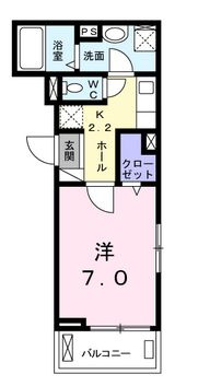 ジェルメ 壱番館の間取り