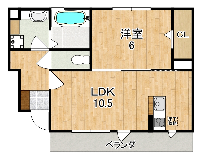 ラフィーネ四条大路の間取り