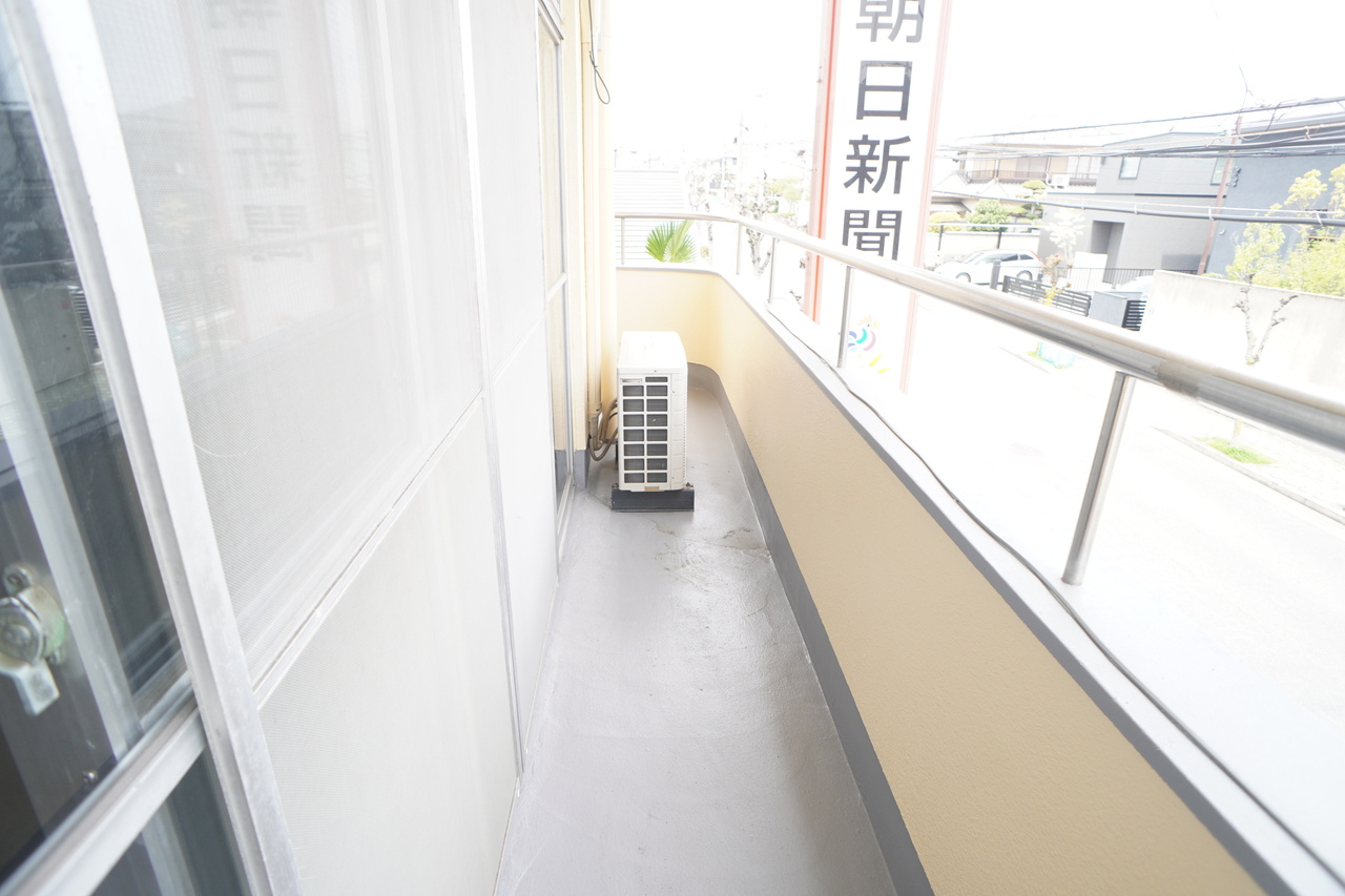 マンションヒライのバルコニー