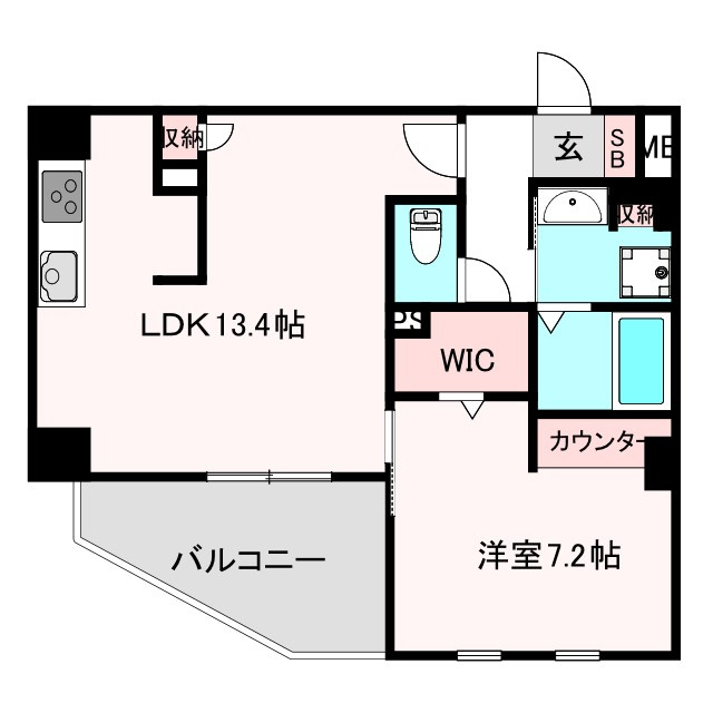 Elysion天王寺の間取り