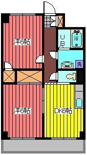 川口市栄町１丁目の賃貸マンションの間取り