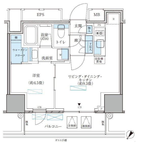 品川区西五反田６丁目の賃貸マンションの間取り