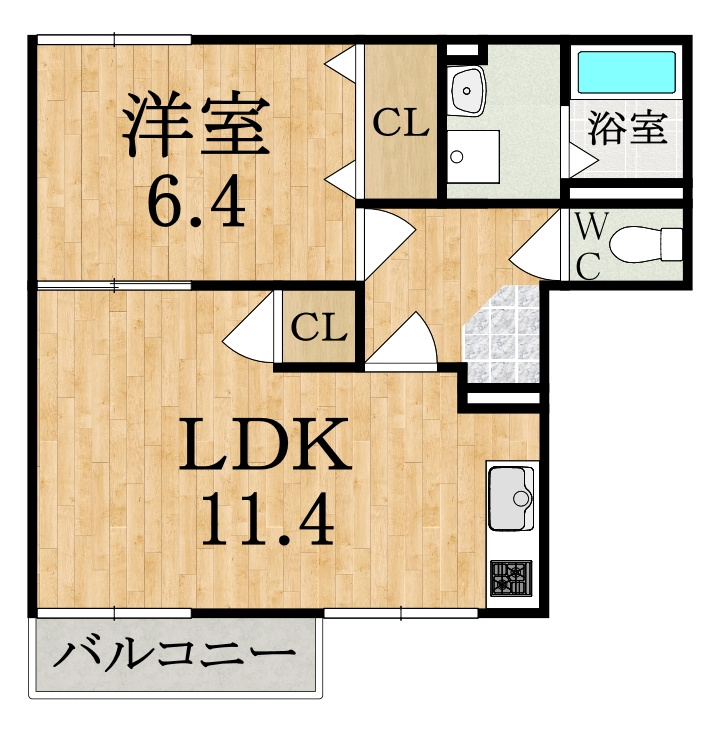 ファミール竹上の間取り