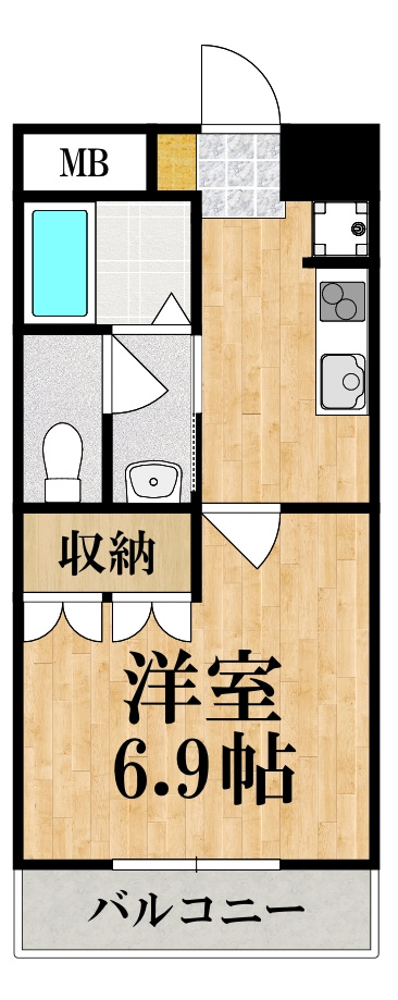 アパルトマンの間取り