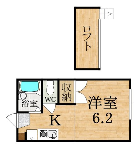 レオパレスカサの間取り