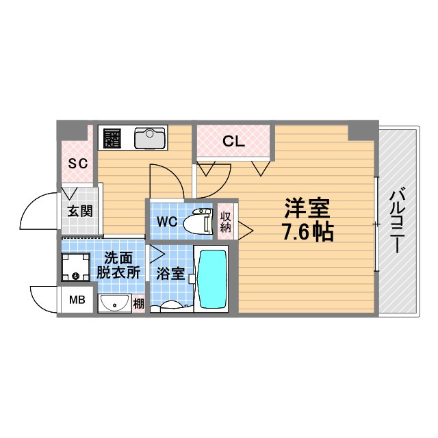 スプランディッド甲子園の間取り