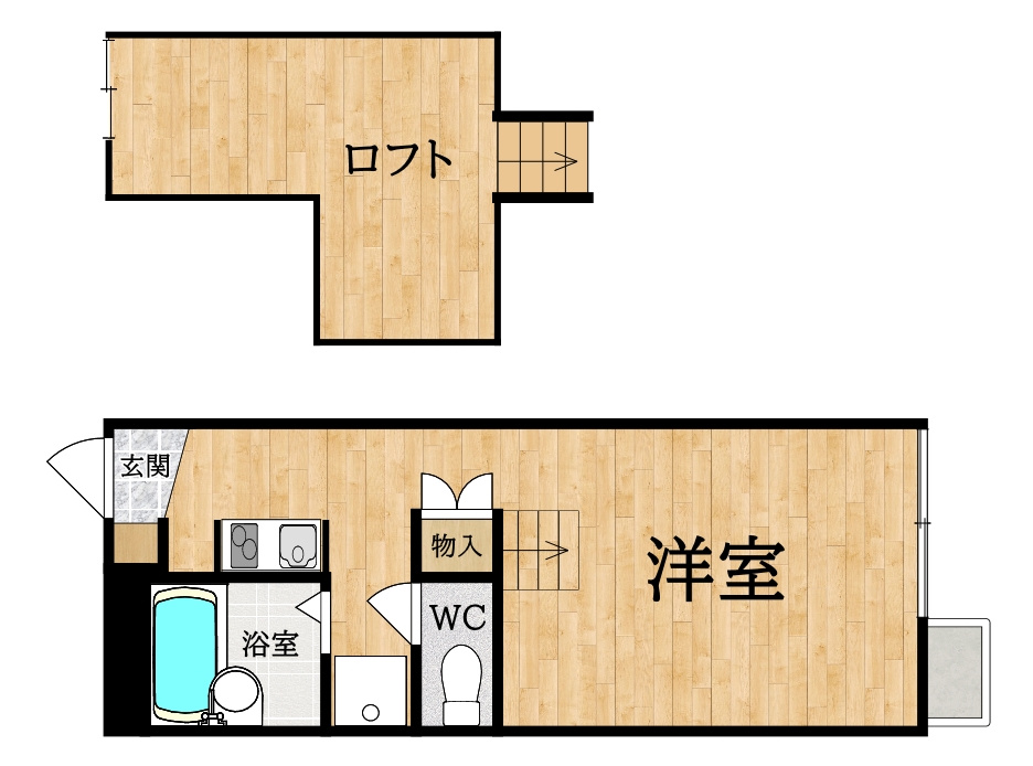 レオパレス裕（ユウ）の間取り