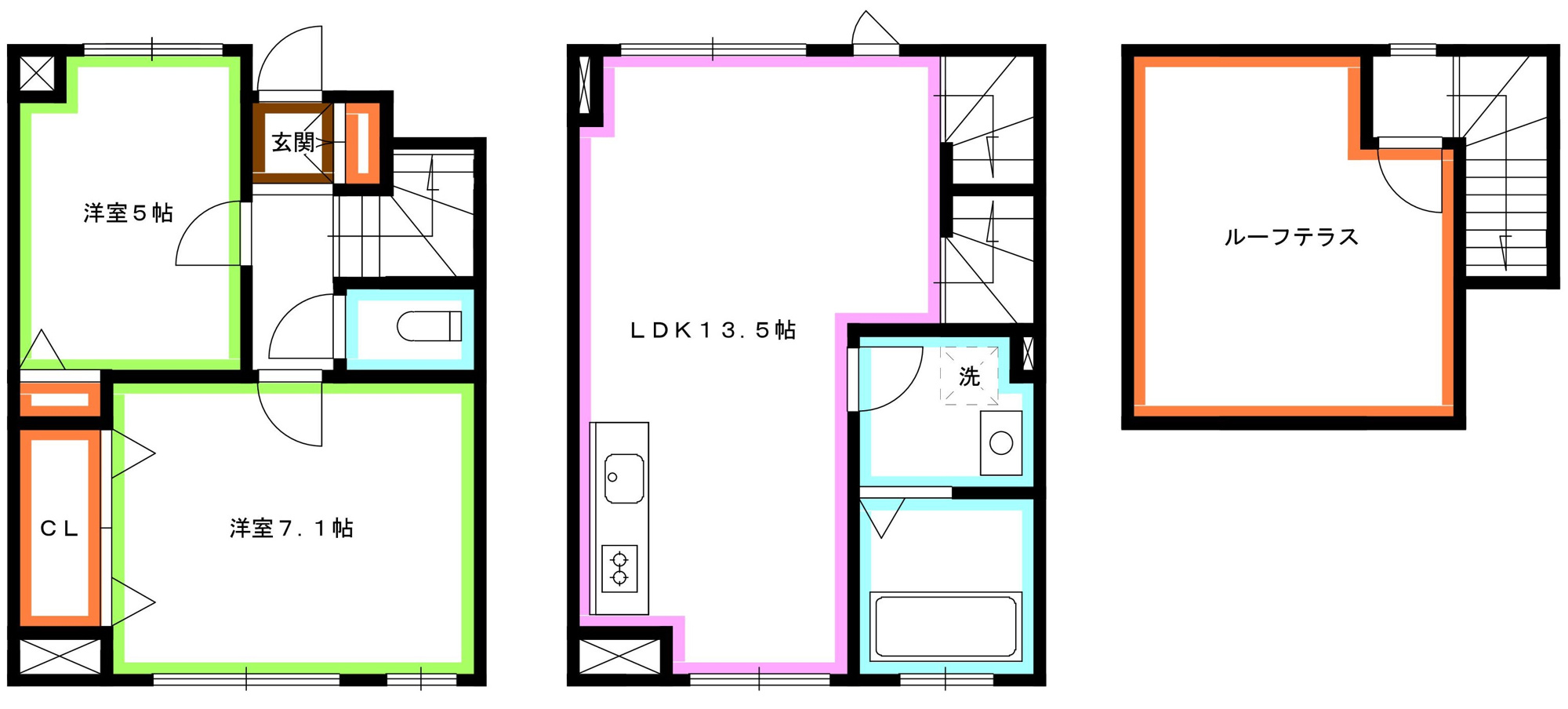 杉並区上荻４丁目の賃貸マンションの間取り