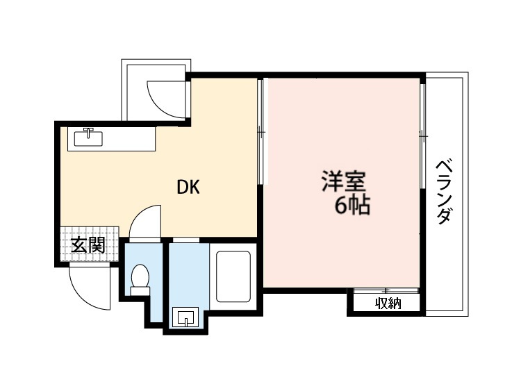 コーポイン長居Ａ棟 の間取り