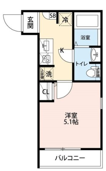 エクセラン中浦和の間取り