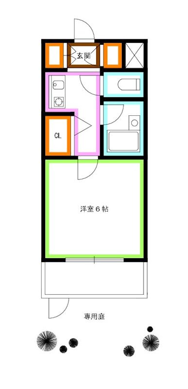 杉並区西荻北１丁目の賃貸マンションの間取り