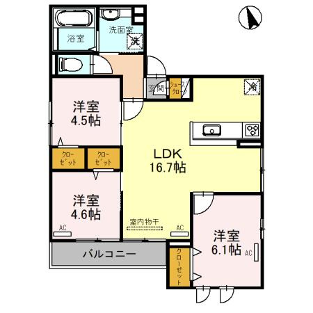 Clashist千躰の間取り