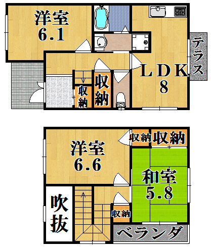 サンモール２の間取り