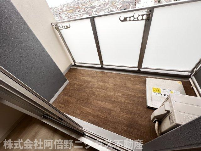 ラクラス阿倍野元町のバルコニー