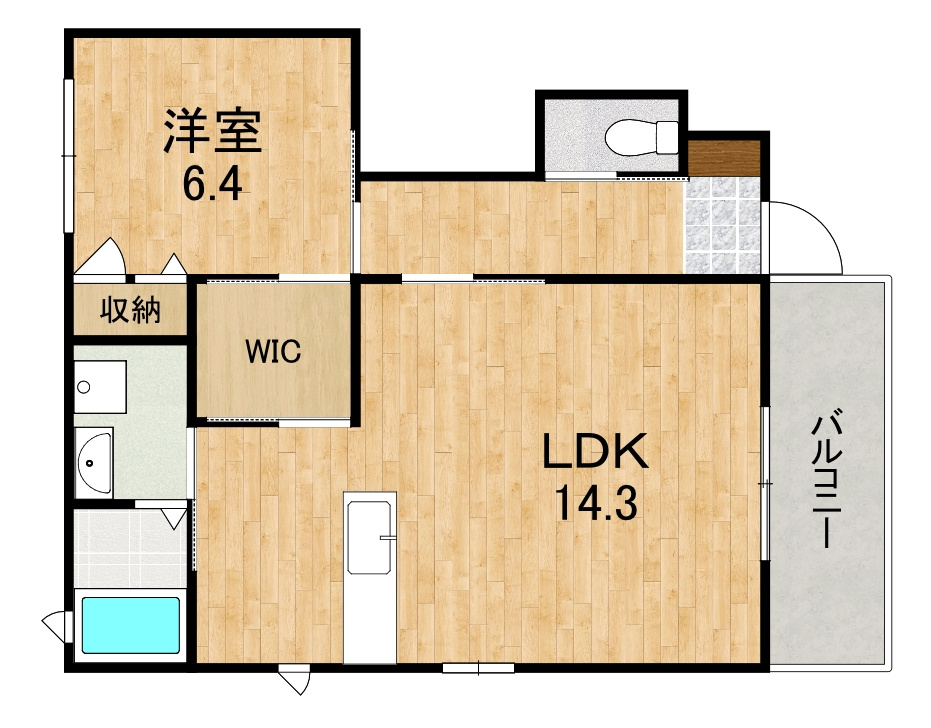 ラフィネ梅美台の間取り