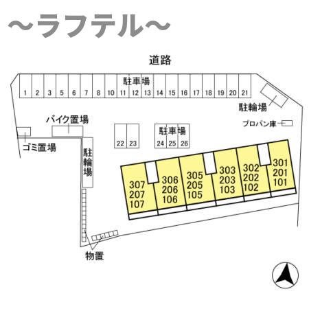 ストーク広瀬の区画図
