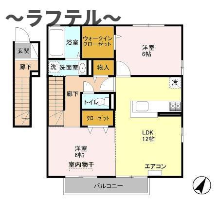 サンモール北入曽　Bの間取り