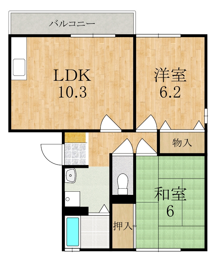 セジュールＮⅡの間取り