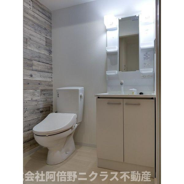 フォレスタ長居の洗面所|内装は別部屋の参考写真です。