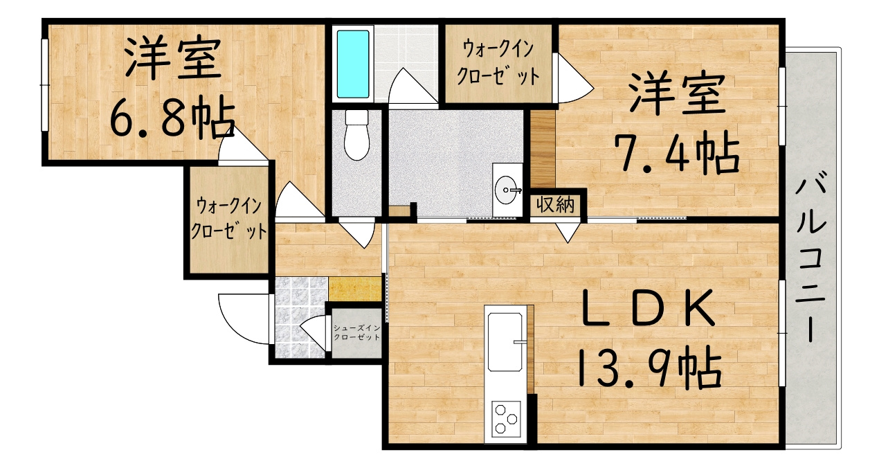 メゾン　ソラリスの間取り