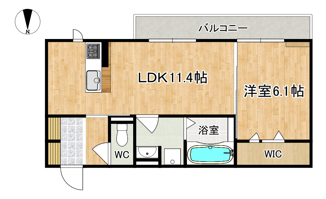 楓　Ａ棟の間取り