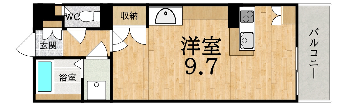 レオネクストコミンチャーレ九条の間取り