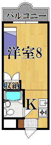 マンション万葉Ⅱの間取り