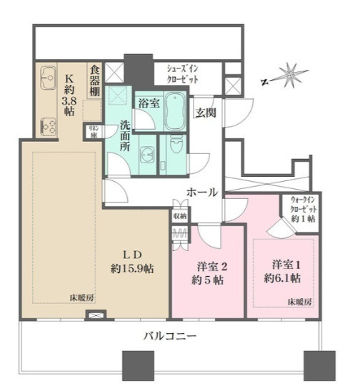 WORLD TOWER RESIDENCEの間取り