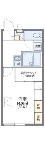レオパレス曽我の間取り