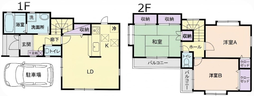 山口戸建の間取り