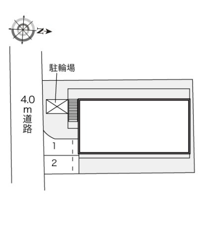レオパレスＡＱＵＡ　ＢＬＵＥの区画図