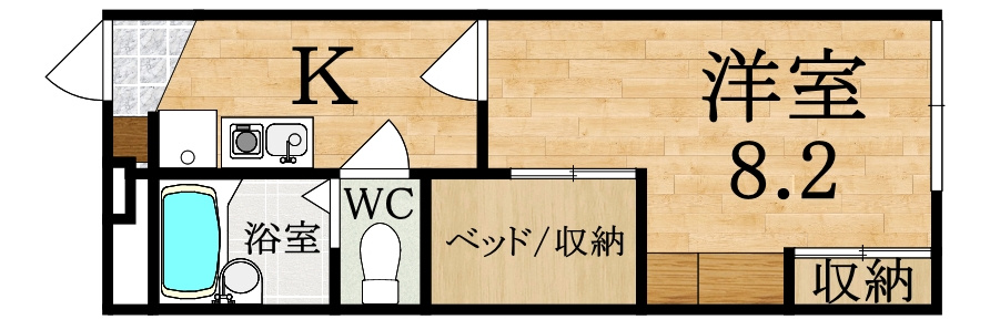 レオパレスＡＱＵＡ　ＢＬＵＥの間取り